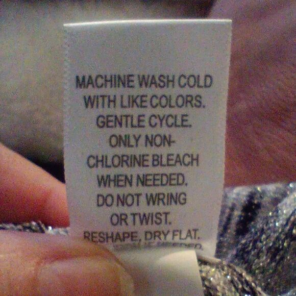 Apt 9  Metallic Ruche Short Sleeve Mottled Grey & White Cowl Neck Top Si… - Picture 5 of 6